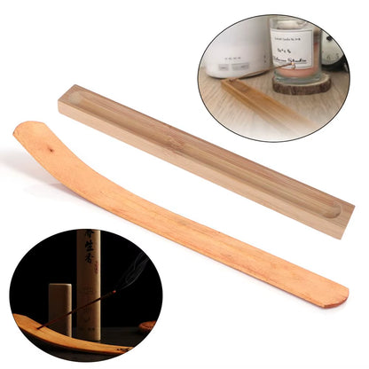 Incense Holder Useful Bamboo Material Stick Plate Fragrant Ware Stick Incense Burner Line Incense Burner Eco-Friendly
