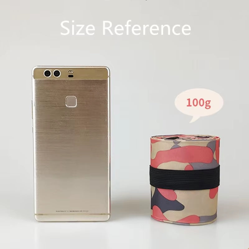 Large Capacity Folding Shopping Bag Eco-Friendly Reusable Portable One Shoulder Handbag for Travel Multipurpose Storage Bag