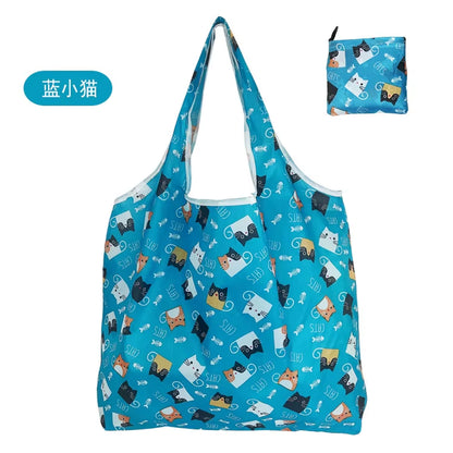 Reusable Shopping Bags Foldable Large Size Women Shopping Bags Totes Heavy Duty Washable Cloth Grocery Bags Eco-Friendly Bags