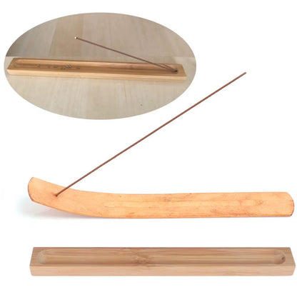 Incense Holder Useful Bamboo Material Stick Plate Fragrant Ware Stick Incense Burner Line Incense Burner Eco-Friendly