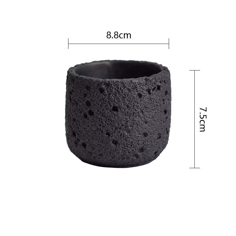 Eco-Friendly Candle Holder，Green Home Decor，Eco-Materials，Gift Item，Volcanic Rock-Inspired Design,Magnesium Clay,1Pc, Tealight