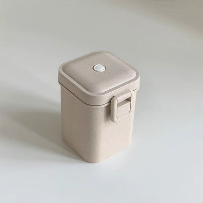 Microwave Lunch Box Eco-Friendly BPA Free Wheat Straw Bento Box with Chopsticks Kitchen Food Container Soup Can with Spoon