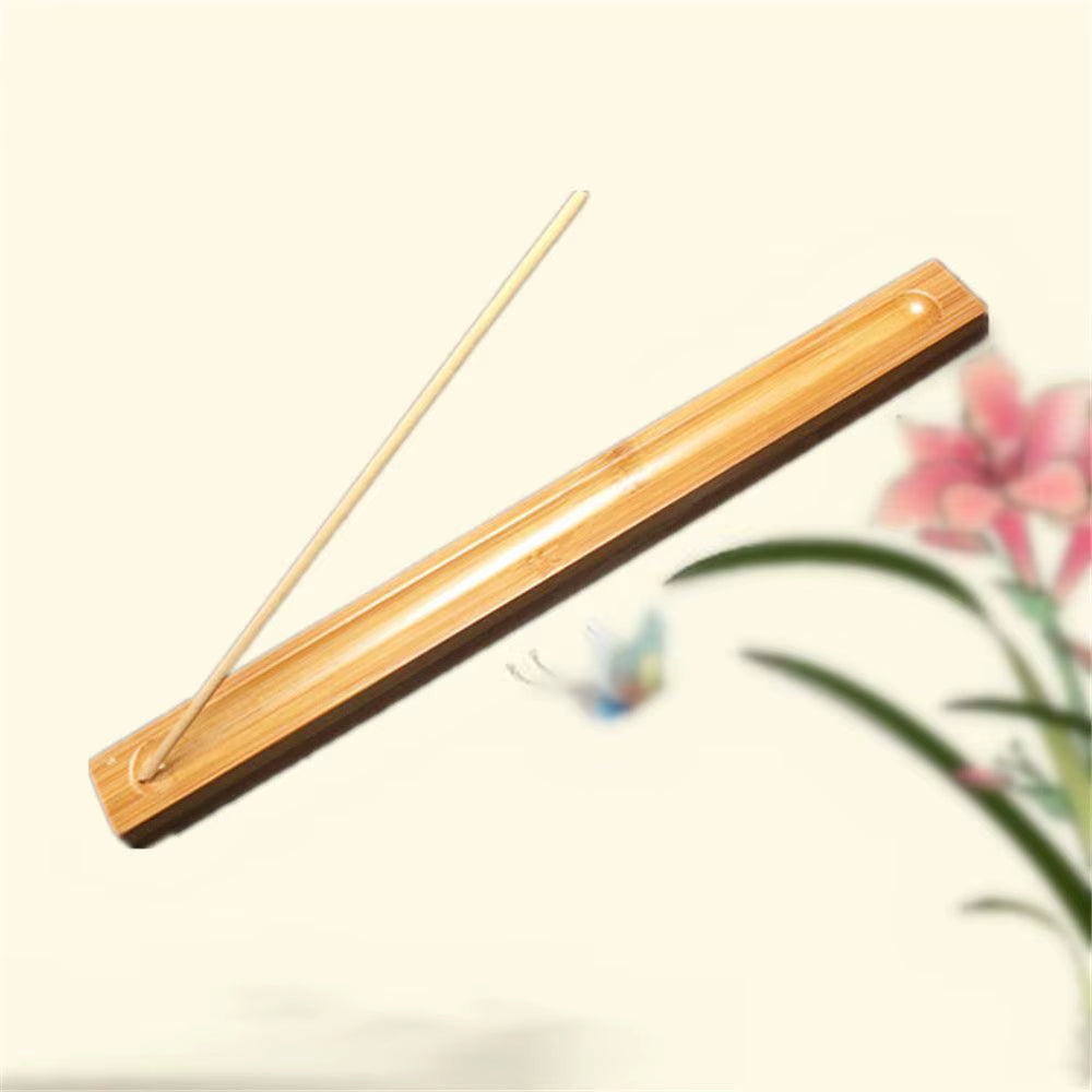 Incense Holder Useful Bamboo Material Stick Plate Fragrant Ware Stick Incense Burner Line Incense Burner Eco-Friendly